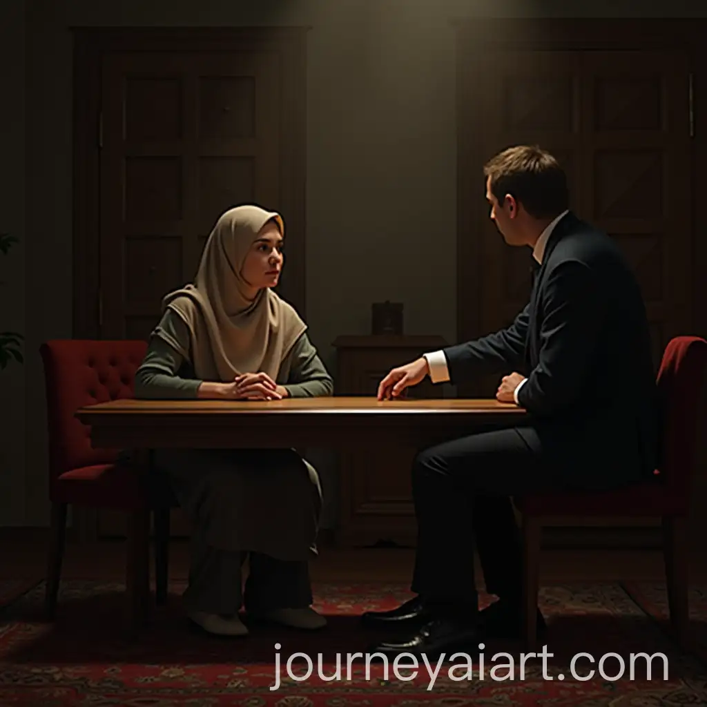 Man-Approaching-Aisha-in-Dramatic-Room-Setting