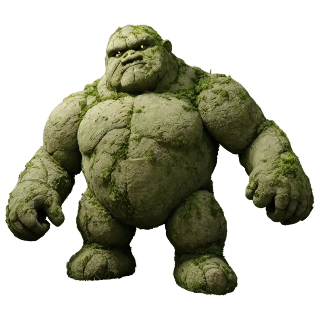 Stone-Golem-PNG-Image-Detailed-Cracks-and-Moss-Coverage-for-HighQuality-Visuals