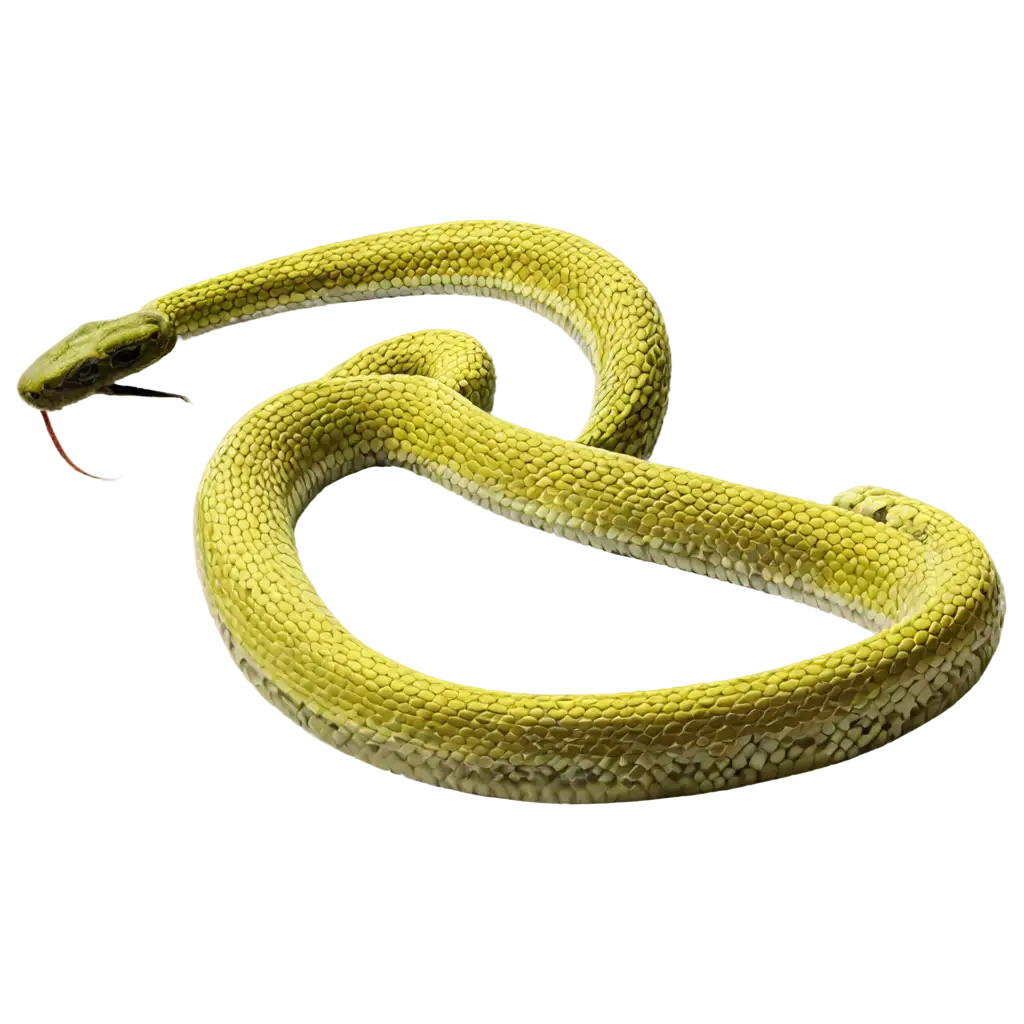 HighQuality-PNG-Image-of-a-Yellow-Snake-Crawling-from-Left-to-Right