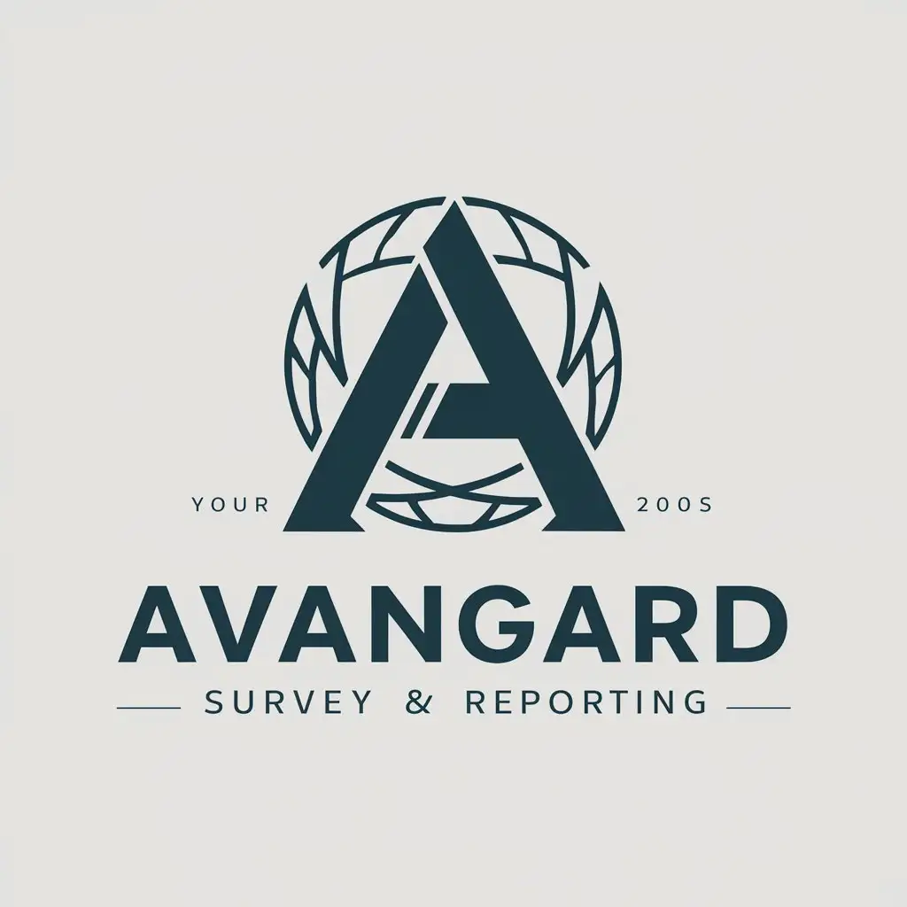 a vector logo design,with the text "Avangard", main symbol:Survey and reporting,Moderate,be used in Internet industry,clear background