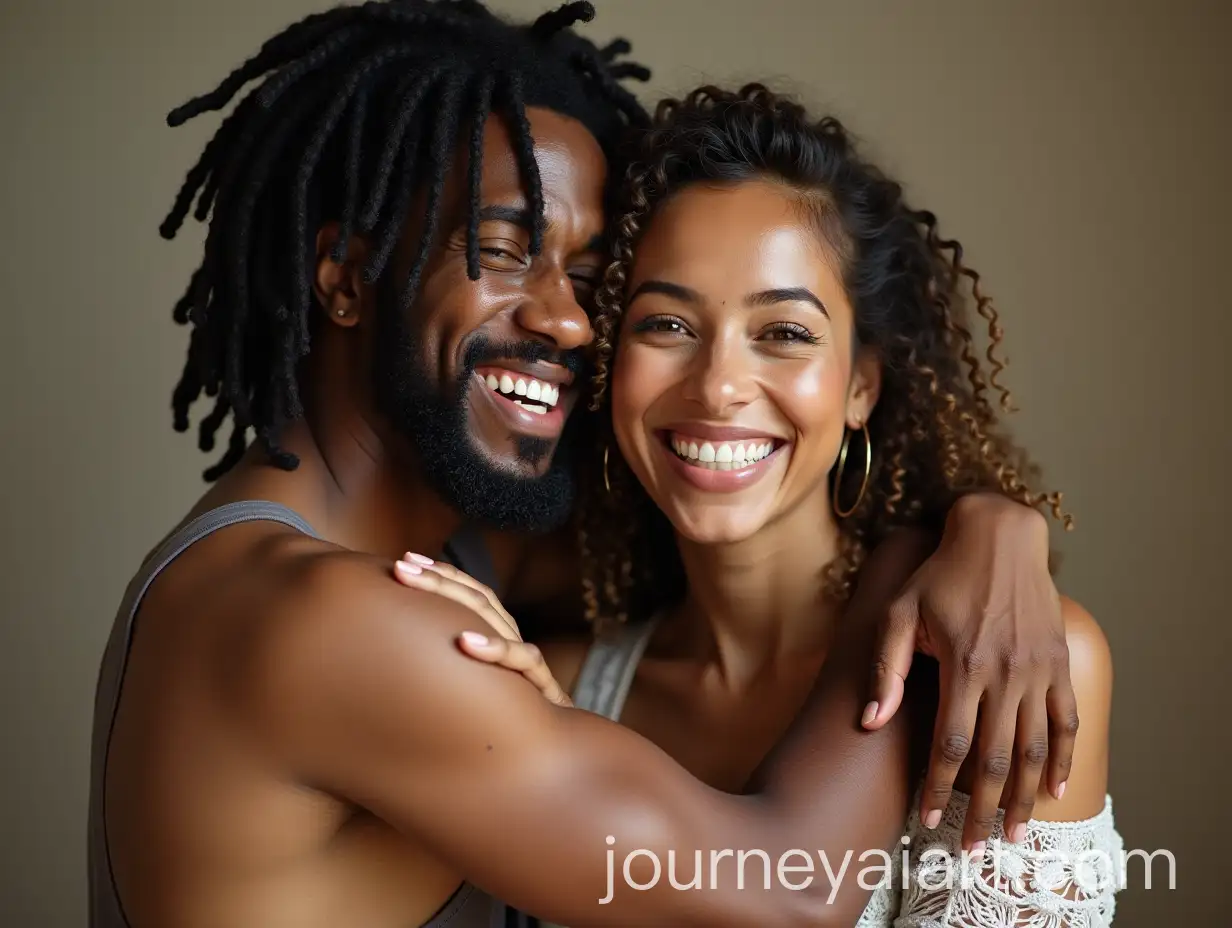 Affectionate-Moment-Black-Man-with-Dreadlocks-Embracing-MiddleAged-Woman