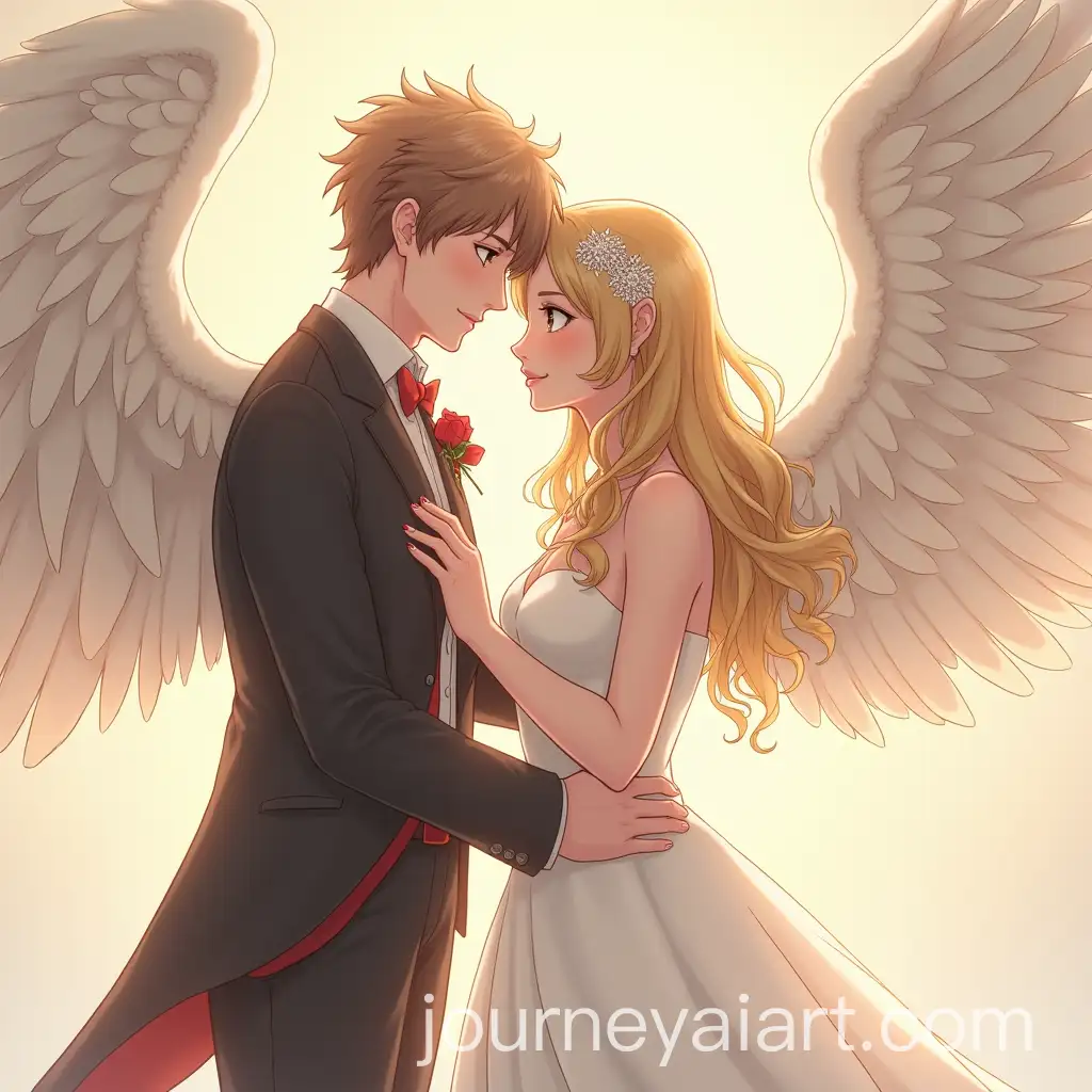 Anime-Couple-Wedding-with-Angel-Wings-in-SemiRealistic-Style