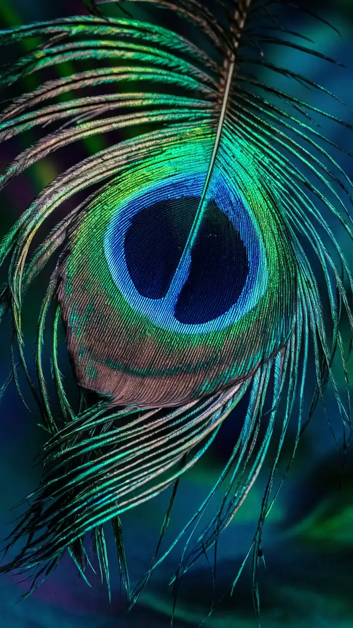 Vibrant Peacock Feather Patterns