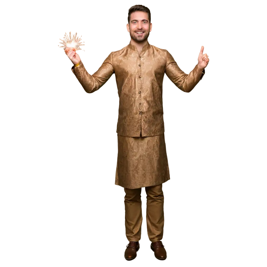 Celebrate-Diwali-with-Joy-PNG-Image-of-a-Man-Embracing-Festivity