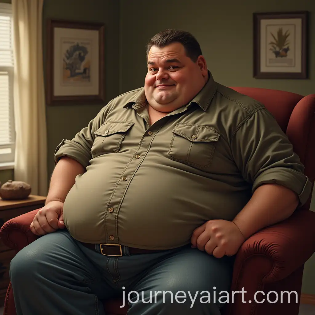 Realistic-Portrait-of-an-Overweight-Man-in-a-Familiar-Setting