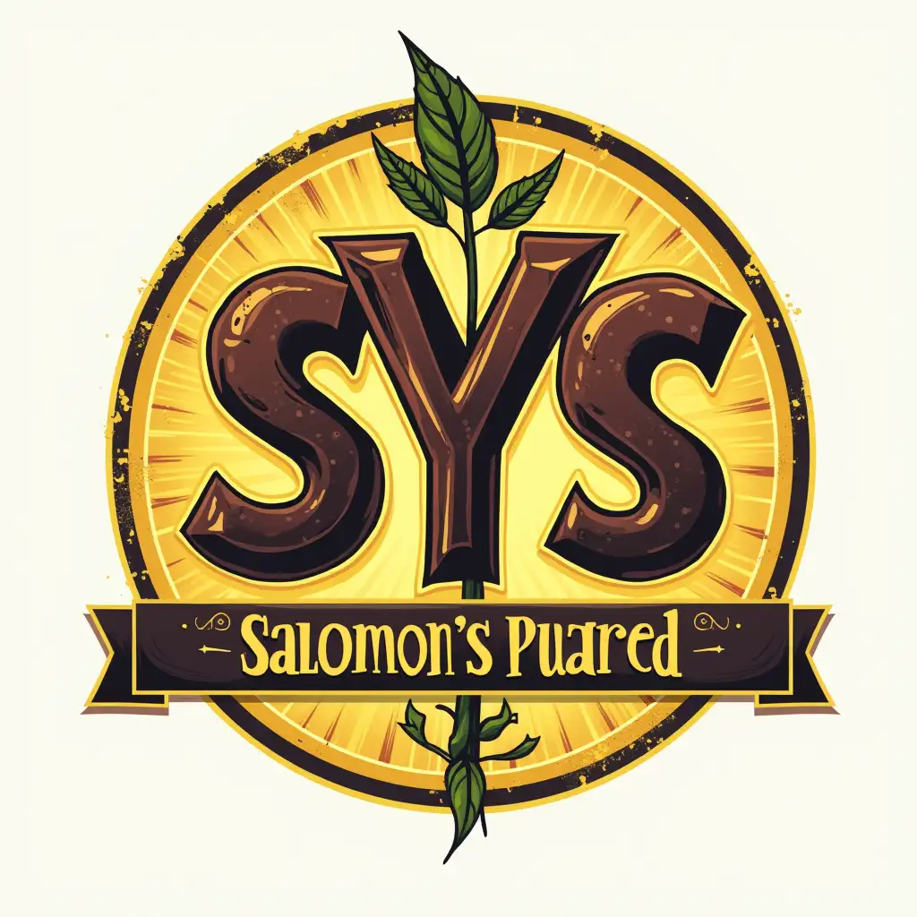 Comic-Style-Logo-for-Salomons-Yard-Seeds-Featuring-SYS-Characters