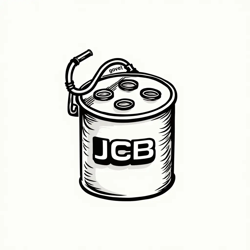 Draw a logo: Fuel filter JCB