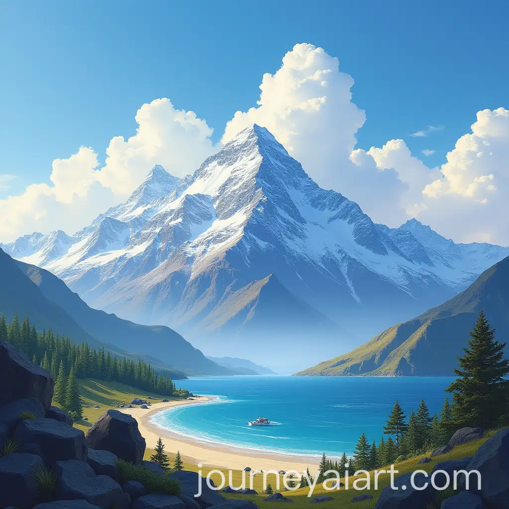 Majestic-Mount-Everest-and-Lumbini-Landscape-at-A0-Size