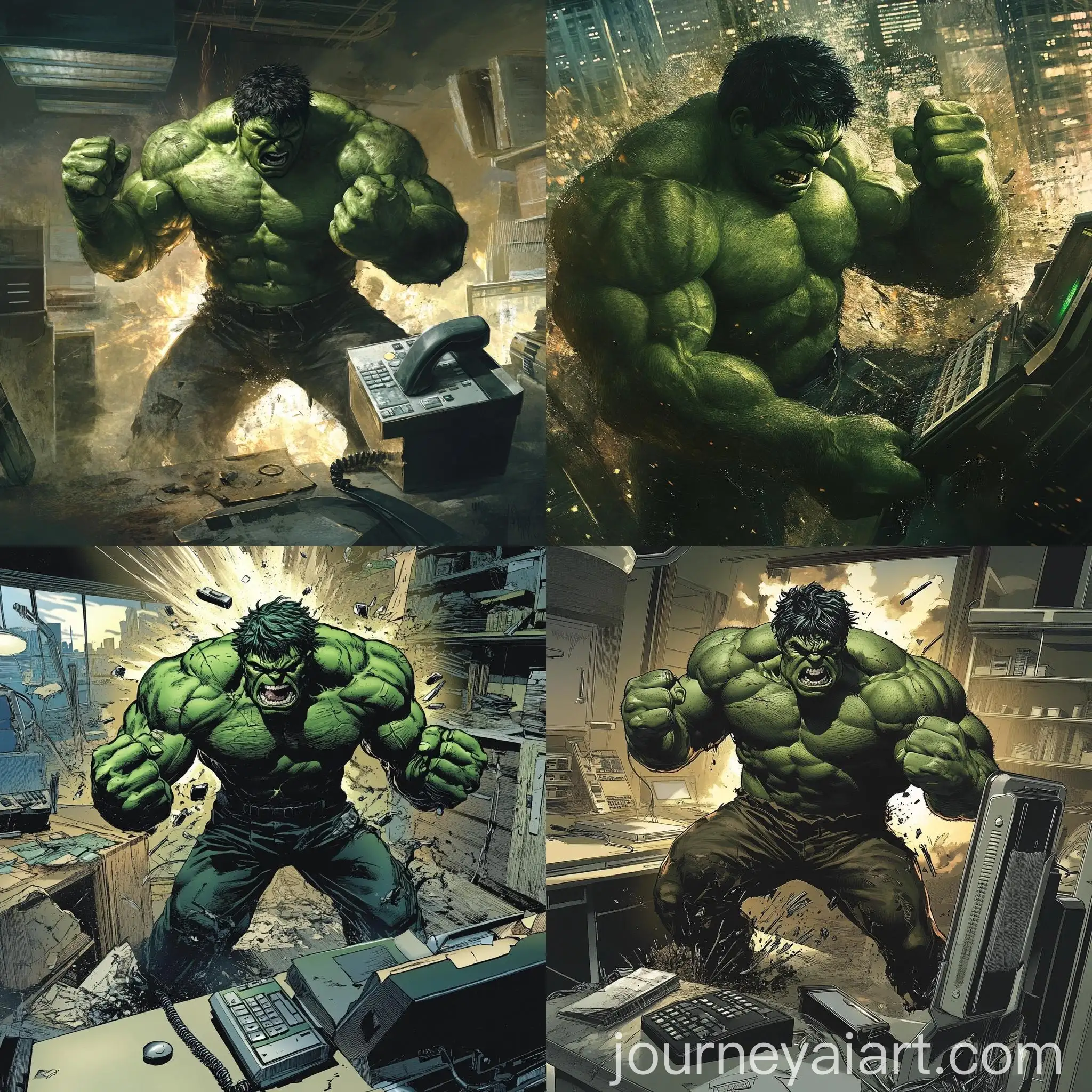Powerful-Hulk-Smashing-Office-Phone