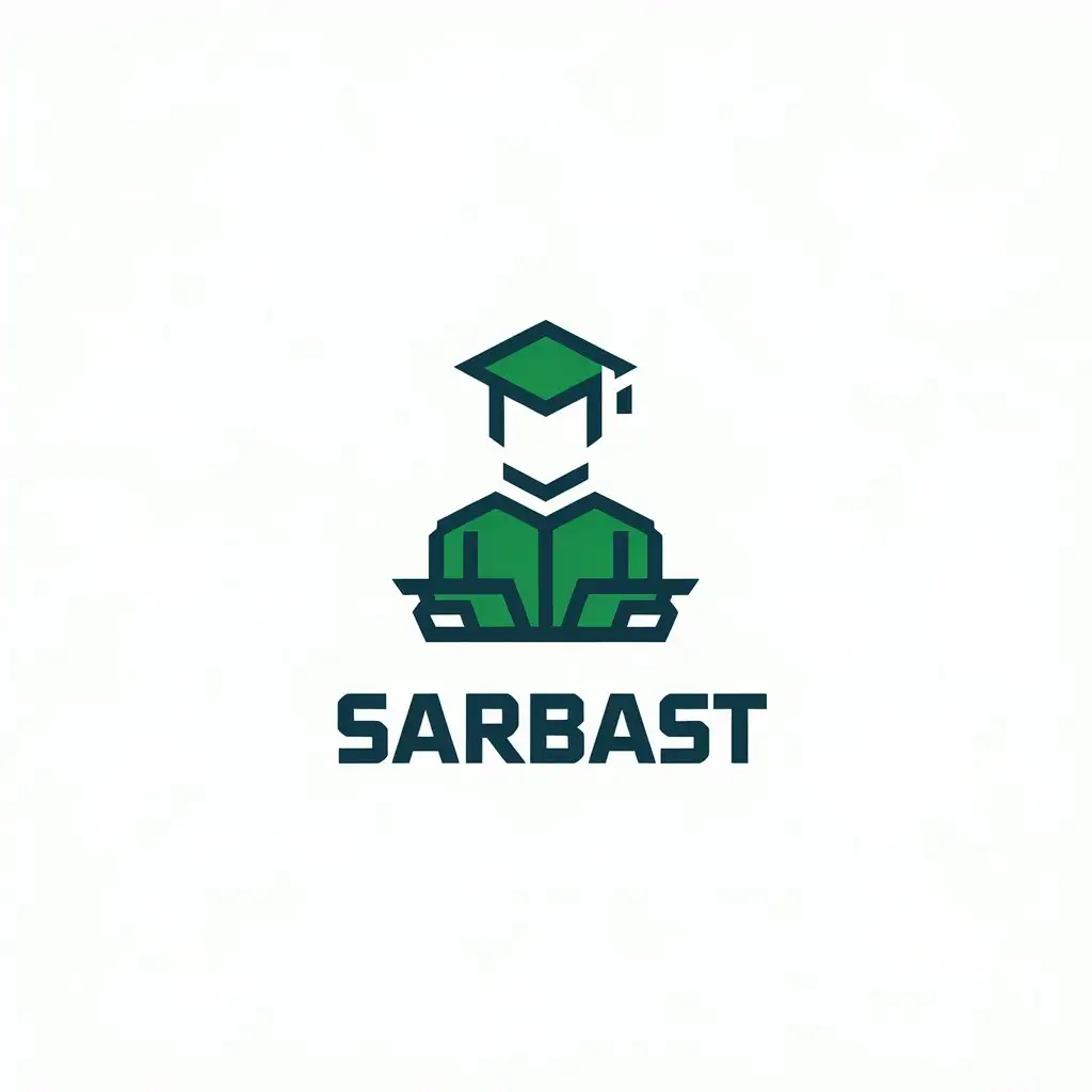 LOGO Design for Sarbast Vector with Software Engineer Symbol for Education Industry