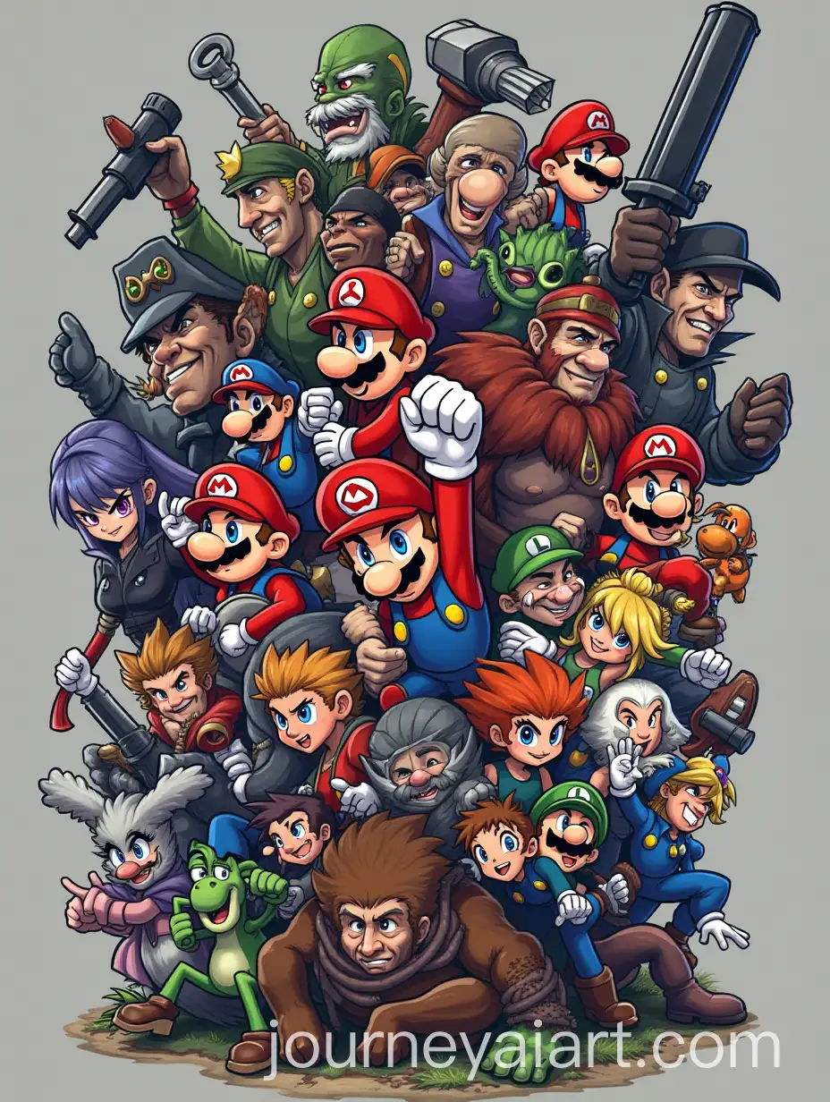 Iconic-Video-Game-Characters-from-Classic-Arcade-and-Modern-Console-Games