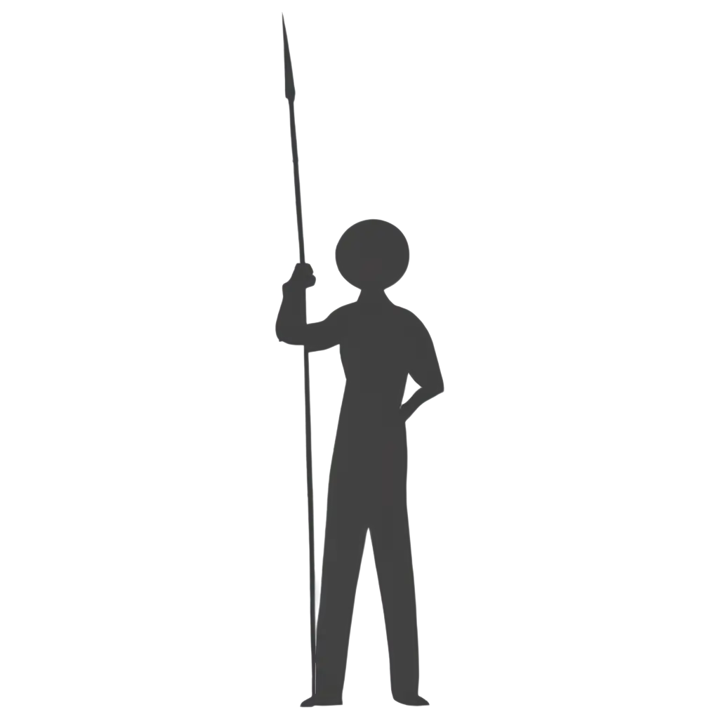 Logo-of-a-Person-Holding-a-Spear-Symbolizing-Goodness-in-PNG-Format