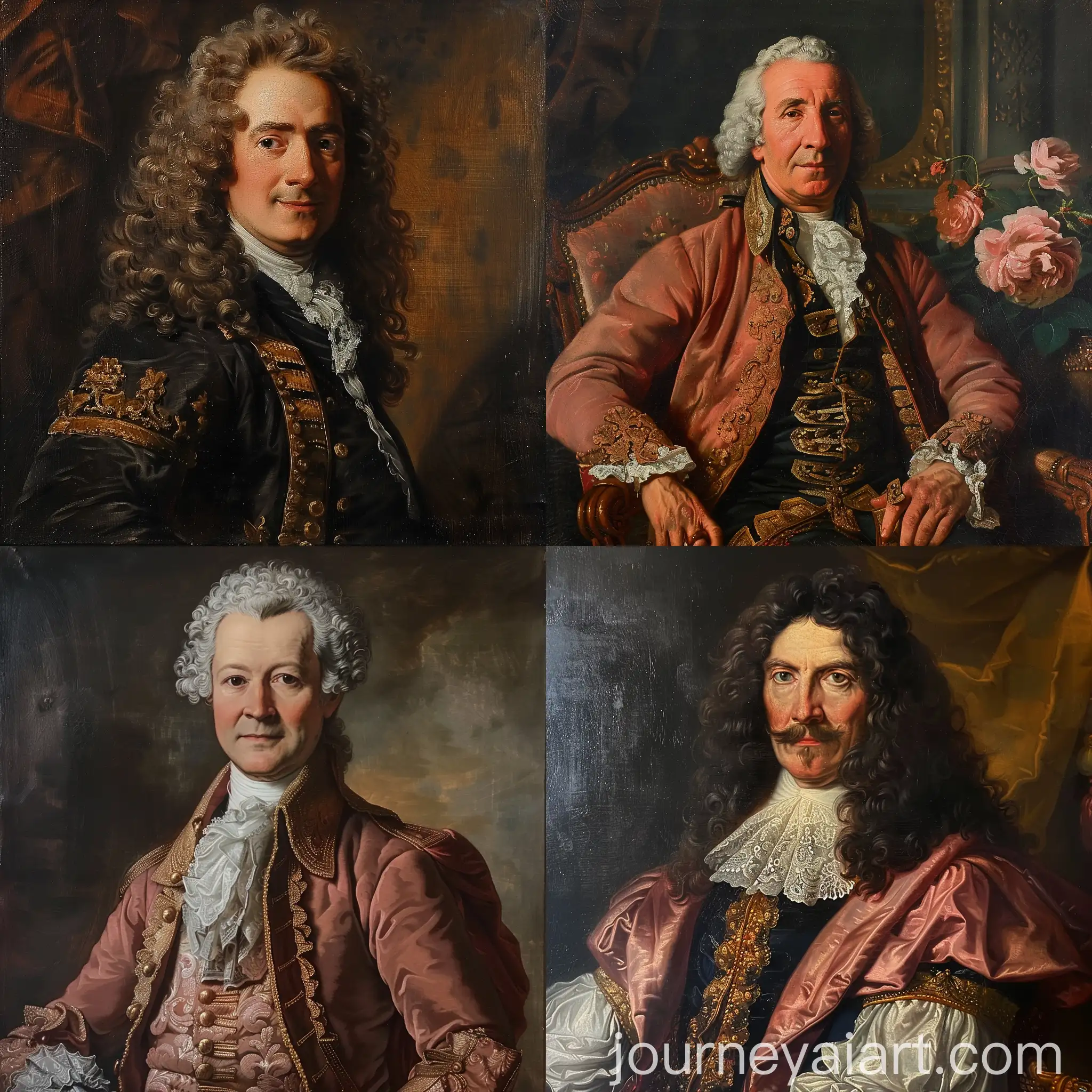 Portrait-of-a-German-Nobleman-from-the-Eighteenth-Century-in-Oil