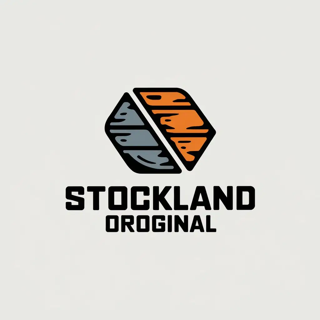 a vector logo design,with the text "Stockland.oroginal", main symbol:Clothe,Moderate,be used in Sports Fitness industry,clear background