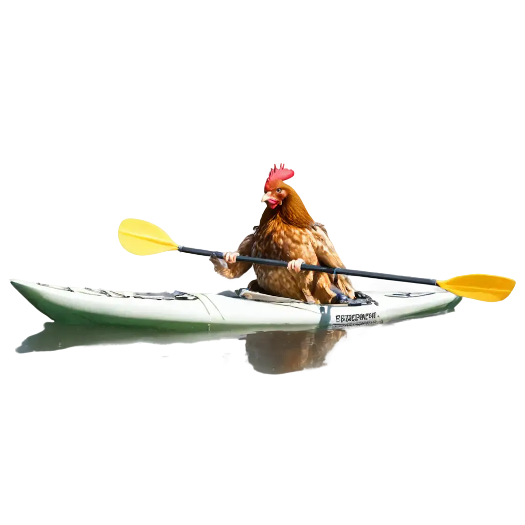 Chicken kayaking