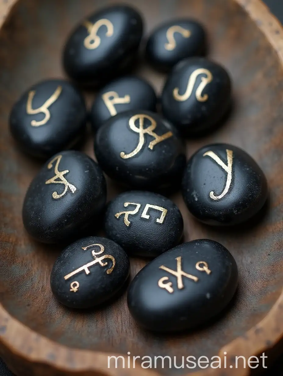 Ancient Scandinavian Rune Amulets and Stone Jewelry