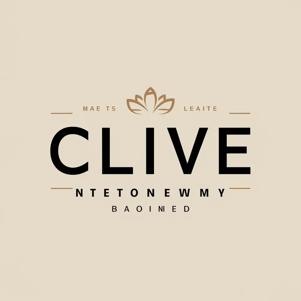 LOGO Design for Clive Symbol of Purity and Moderation in Internet Industry