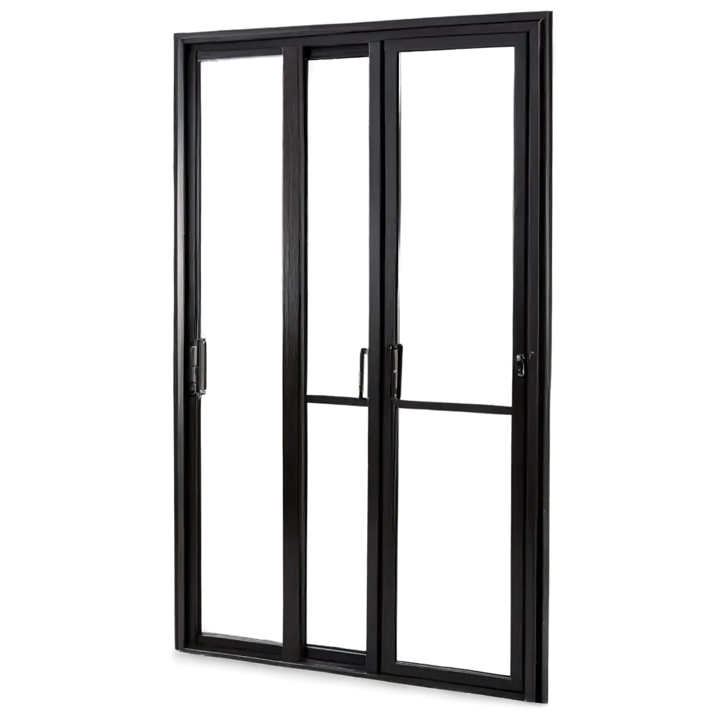 Modern-and-Dark-UPVC-Sliding-Doors-PNG-Image-for-Architectural-Design