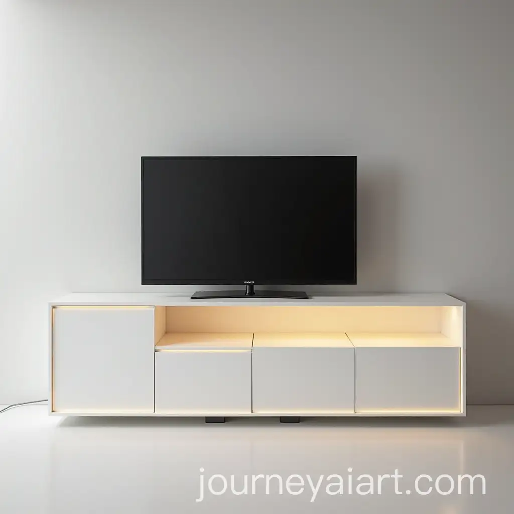 Modern-White-TV-Stand-with-Ambient-Lighting-Design