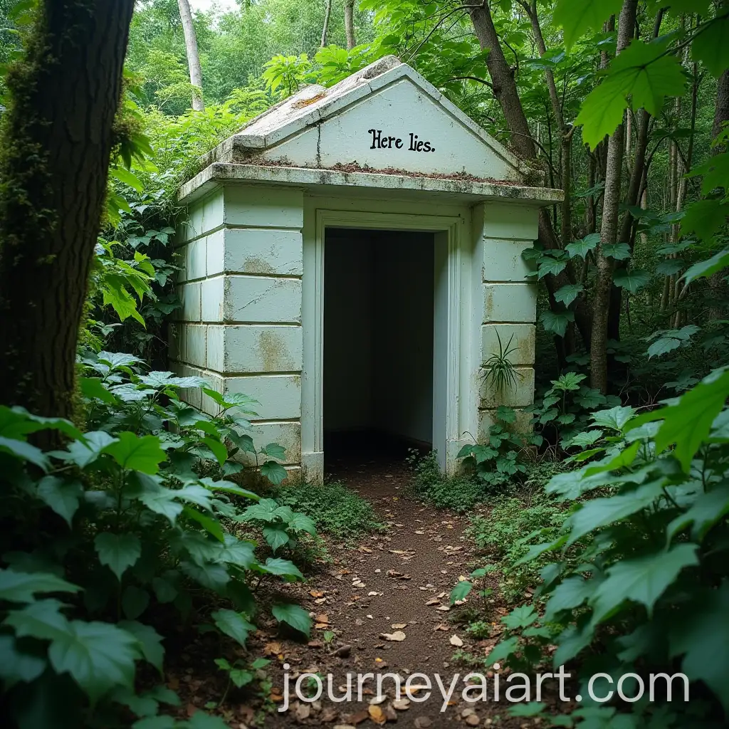 Abandoned-White-Tomb-in-Lush-Jungle-Setting