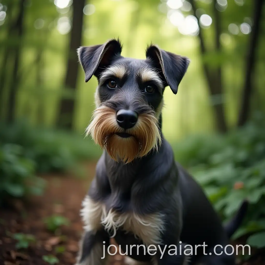 Schnauzer-Exploring-the-Jungle-Landscape