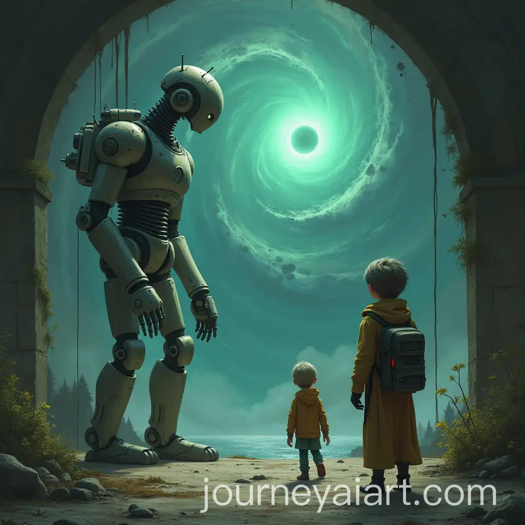 Leo-and-Rusty-in-a-Robot-Refuge-A-Warning-of-Human-Presence