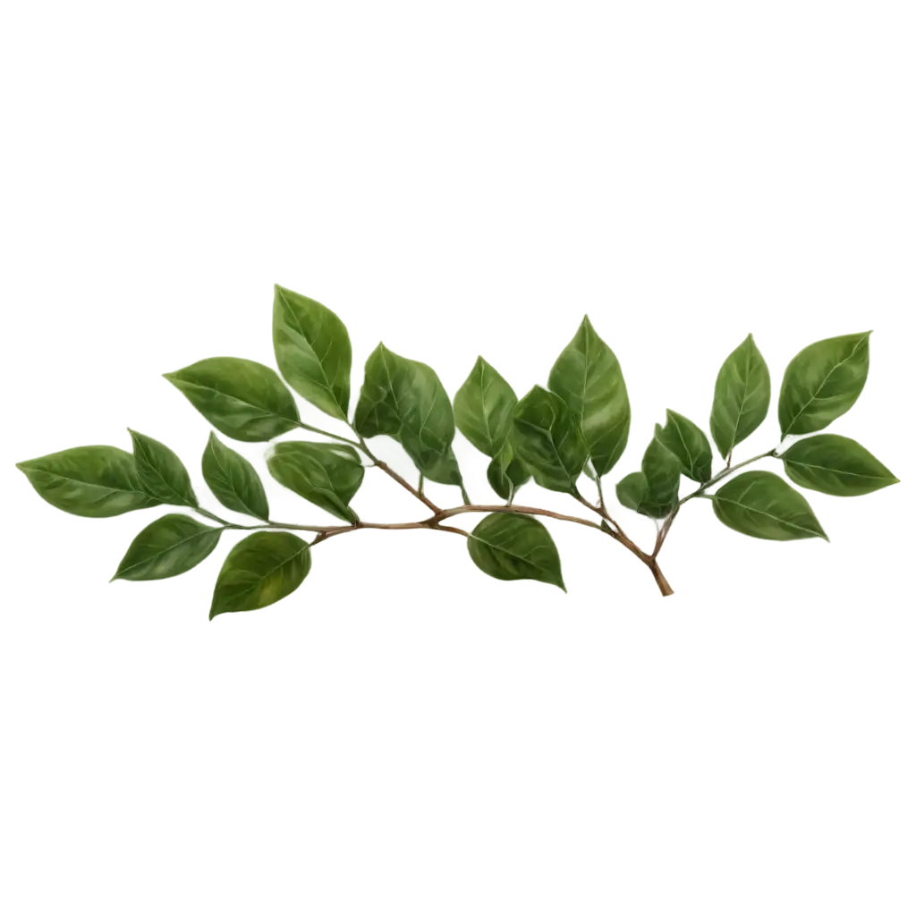 Realistic-PNG-Image-of-a-Branch-with-Dark-Green-Leaves-for-HighQuality-Design