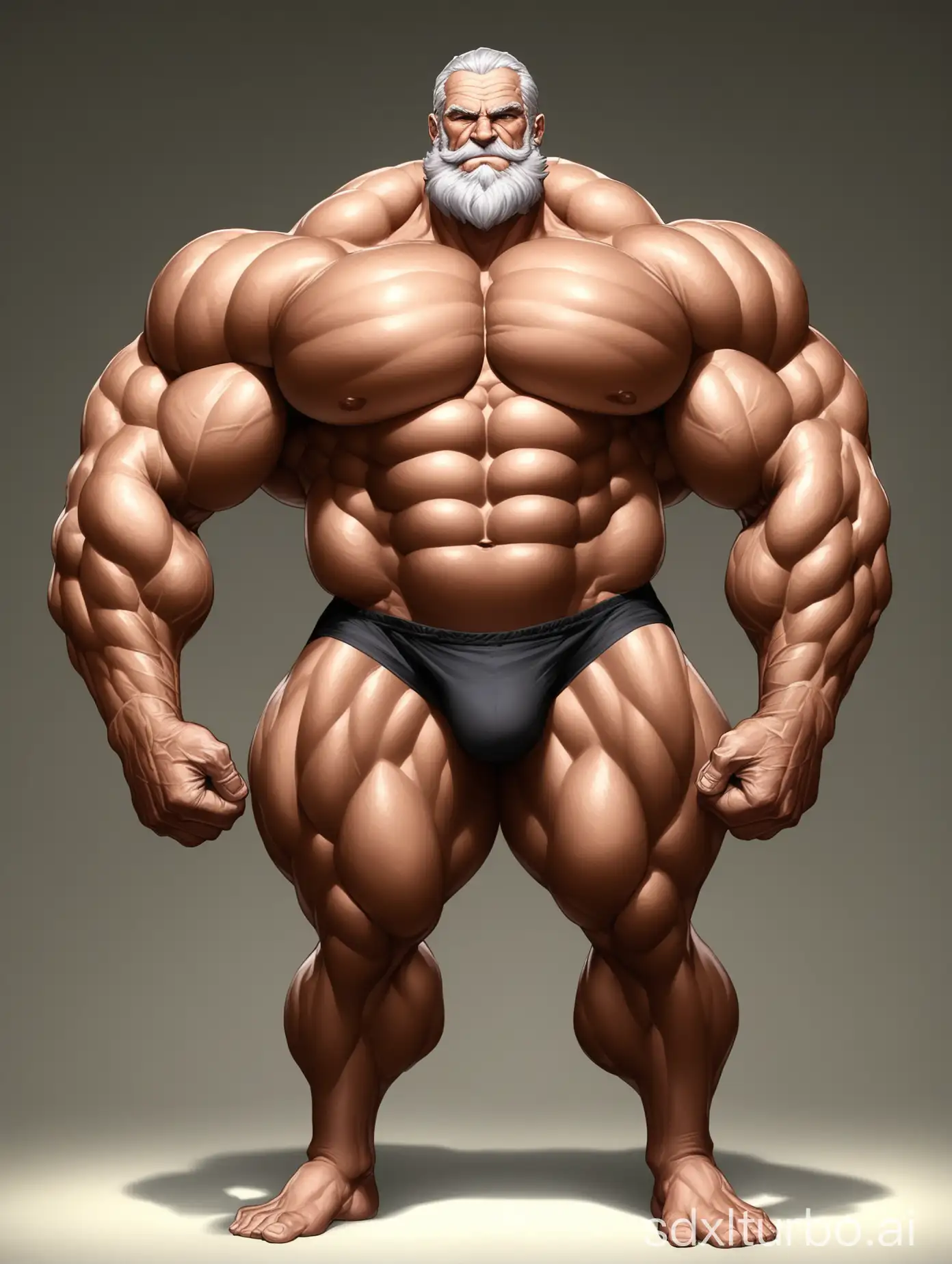 Muscular-Old-Man-Showing-Massive-Biceps-in-Underwear