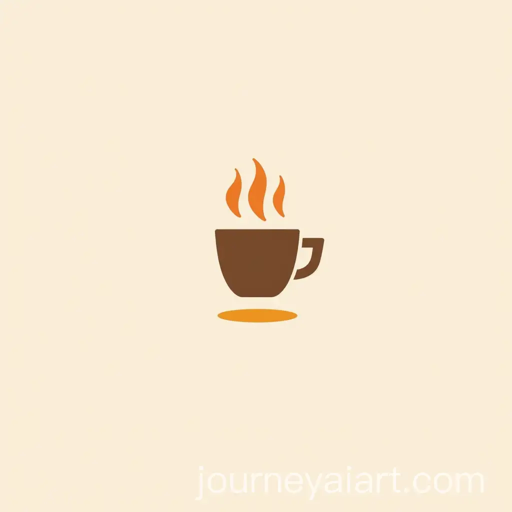 Minimalistic-HeatWave-Coffee-Logo-with-Warm-Color-Palette