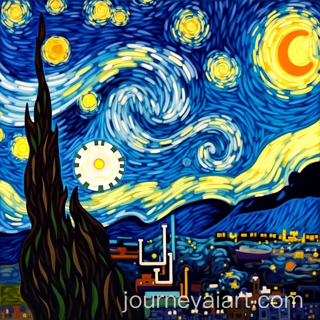 Van-Goghs-Starry-Night-Merged-with-Pathogens-and-Spike-Virus