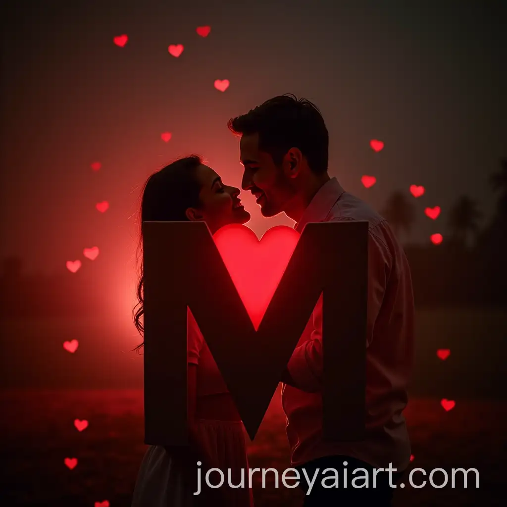 Romantic-and-Dramatic-Photo-with-the-Letter-M