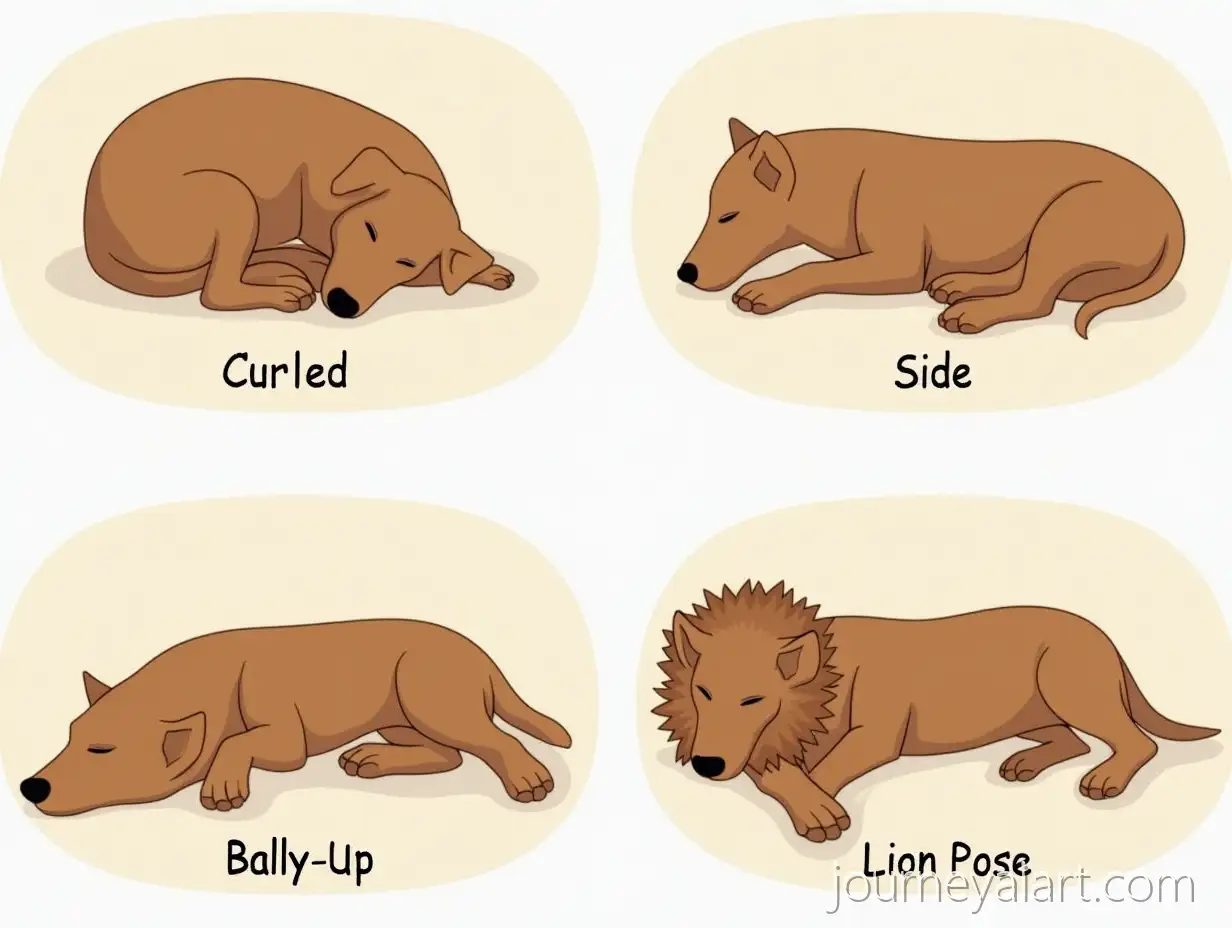 Collage-of-Four-Dog-Sleeping-Positions-Showing-Comfort-and-Trust-Levels