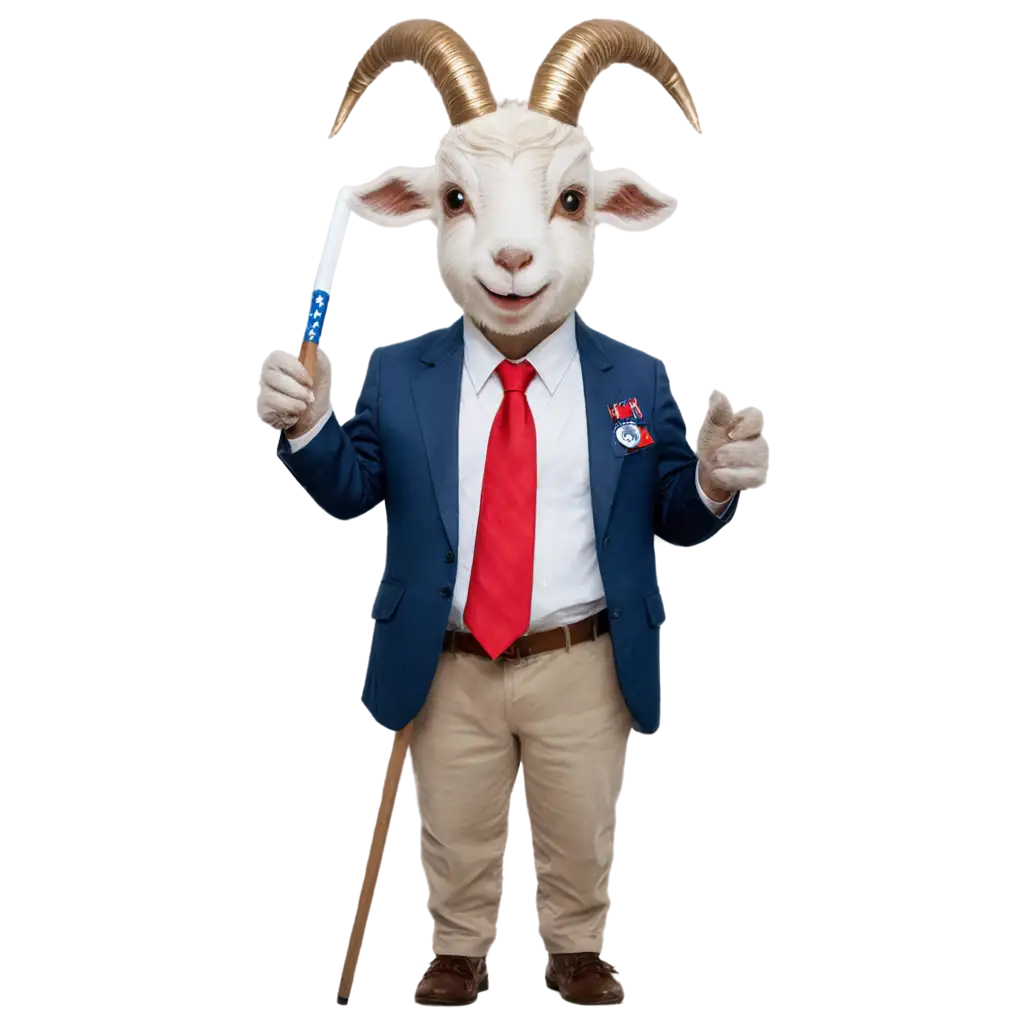 Goat-Sucker-Dressed-as-President-PNG-Image-A-Surreal-Concept-with-High-Online-Appeal