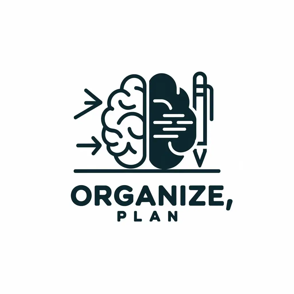 LOGO-Design-For-Organize-Plan-Brain-Pen-and-Lines-in-Moderate-Style-for-Nonprofit-Industry