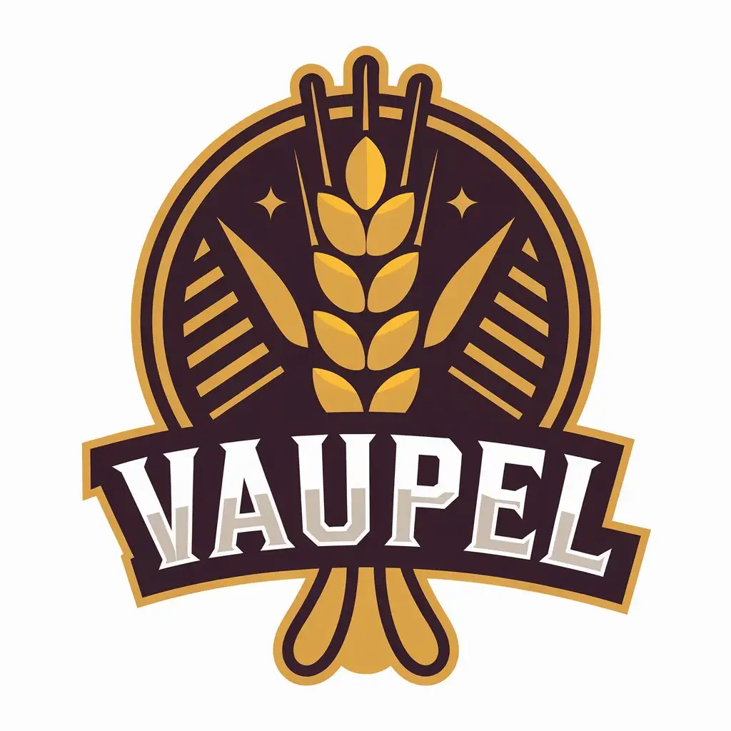 LOGO Design for Vaupel Wheat Symbol with Moderate Style for the Animal Pets Industry