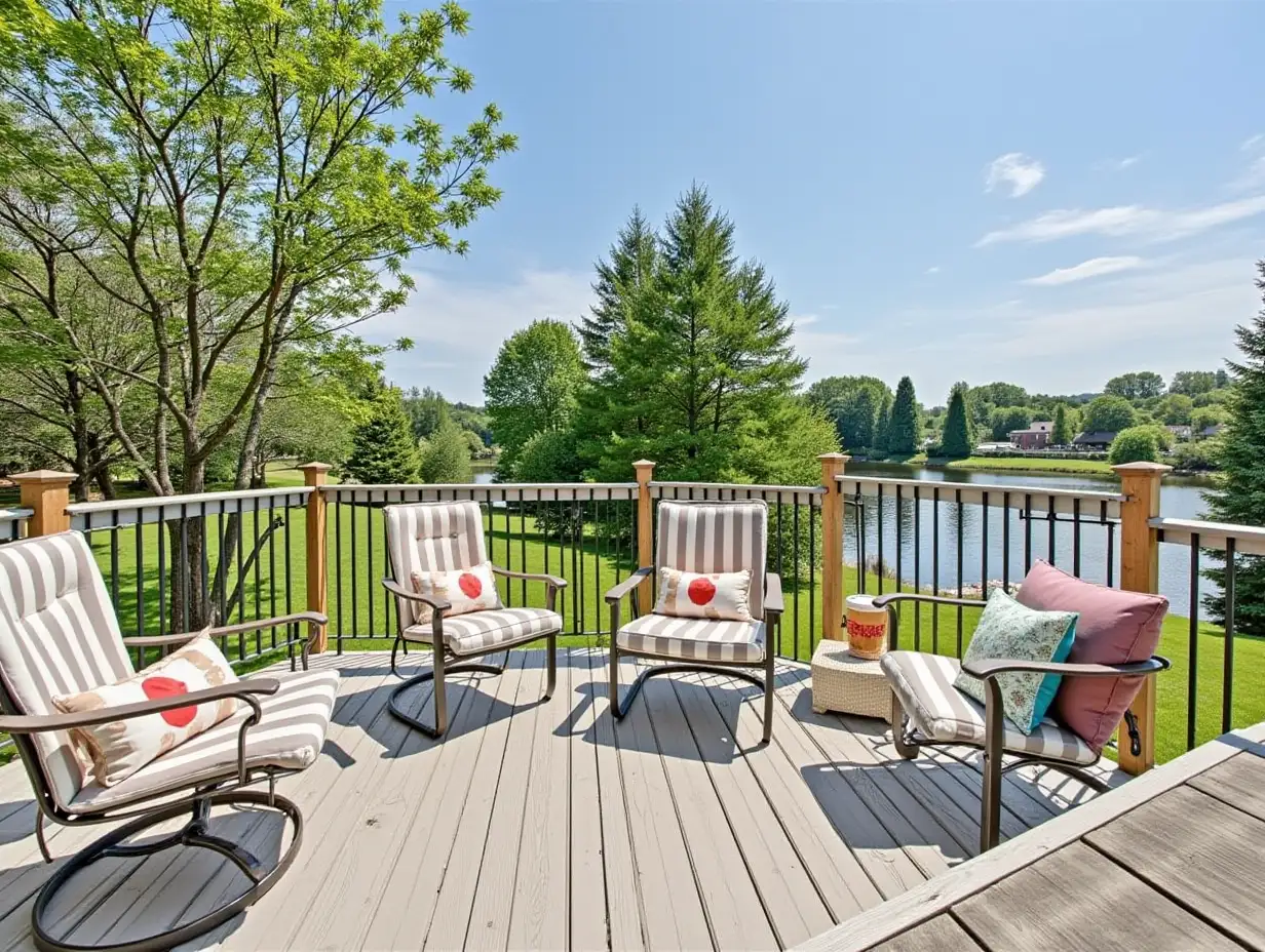 Backyard Deck and Water