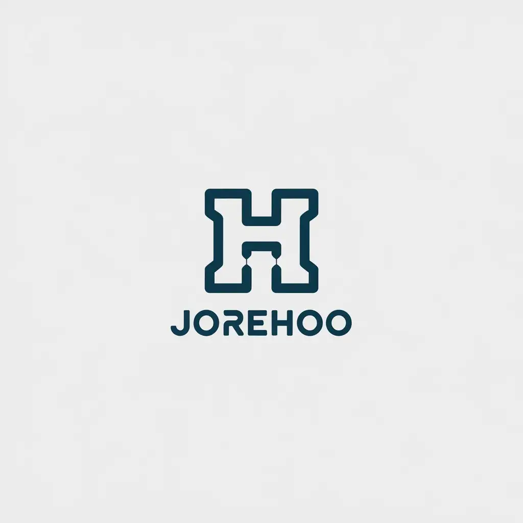 LOGO-Design-For-JOREHOO-Minimalistic-H-Symbol-for-Education-Industry