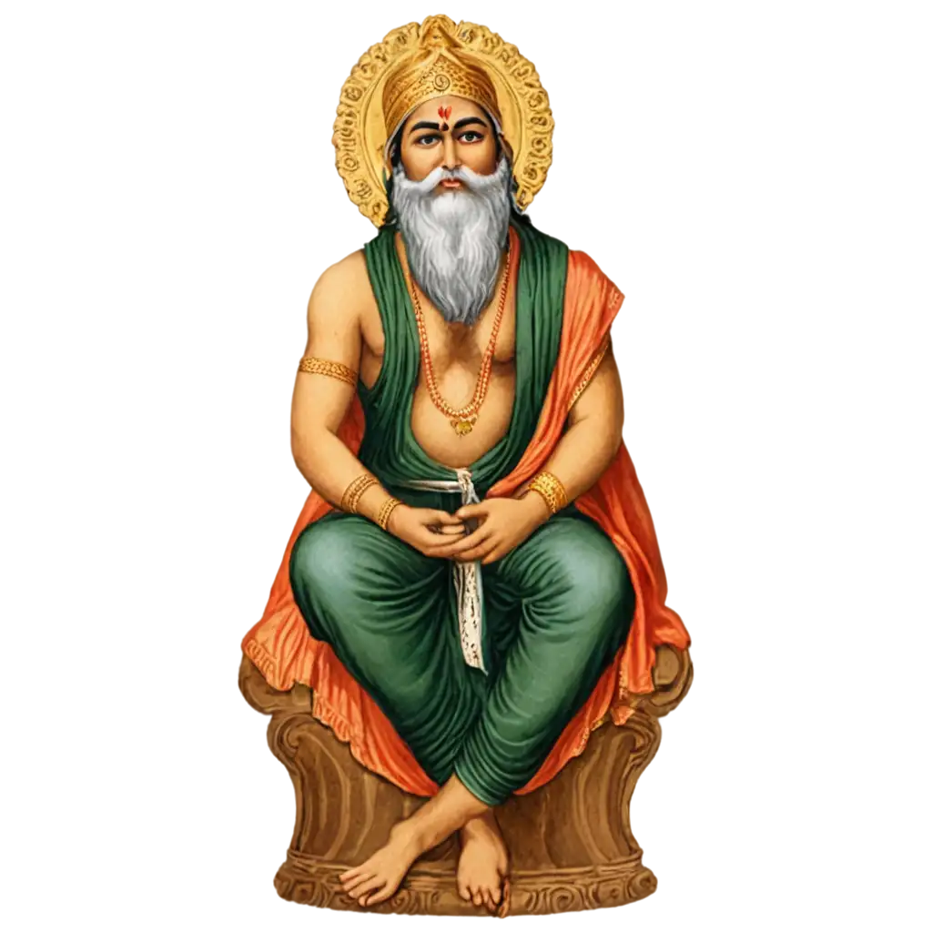 Lord-Valmiki-PNG-Image-A-Vibrant-Representation-of-the-Great-Poet-and-Sage