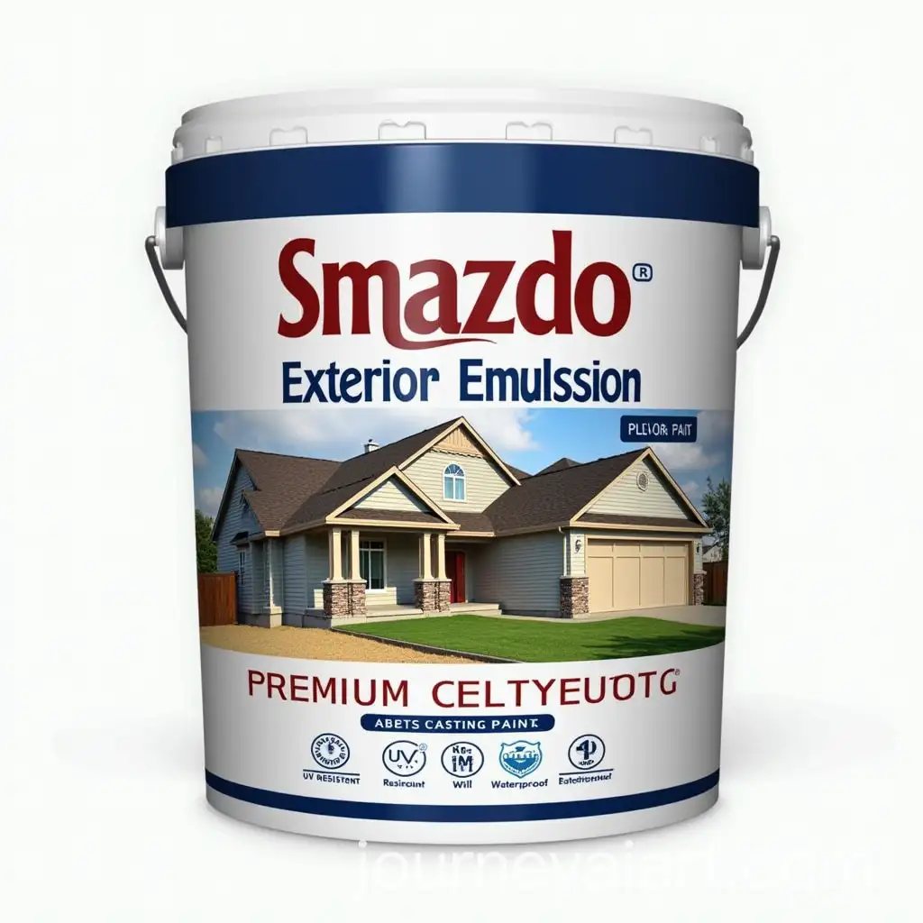 Premium-Exterior-Emulsion-Paint-Label-Durable-WeatherResistant-LongLasting-Color-Protection