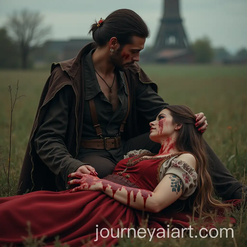 Hero-Holds-His-Dying-Love-in-a-Countryside-Factory