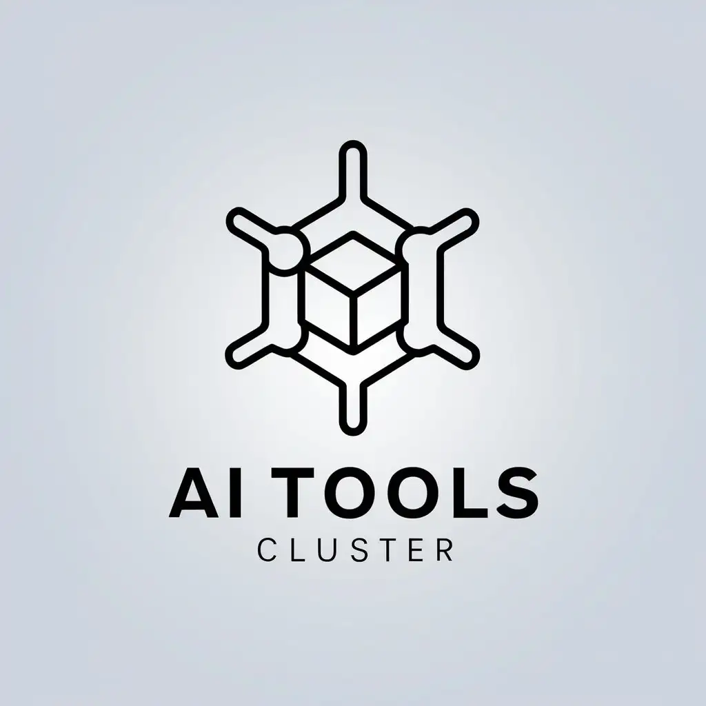 LOGO Design for Ai Tools Cluster Minimalistic Vector Logo for the Technology Industry