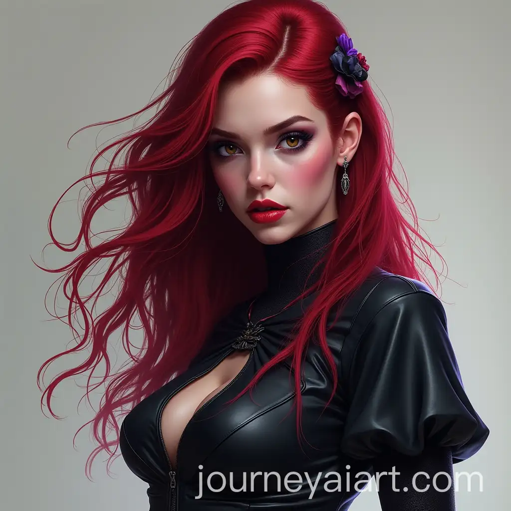 Stunningly-Beautiful-Female-Illusionist-Wizard-with-Red-and-Purple-Hair-for-Dungeons-and-Dragons-Campaign