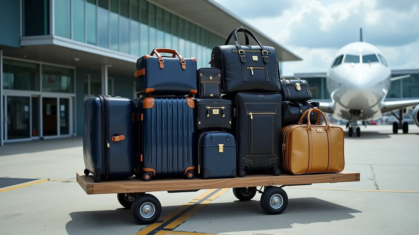 Luxury Luggage Tug at Airport