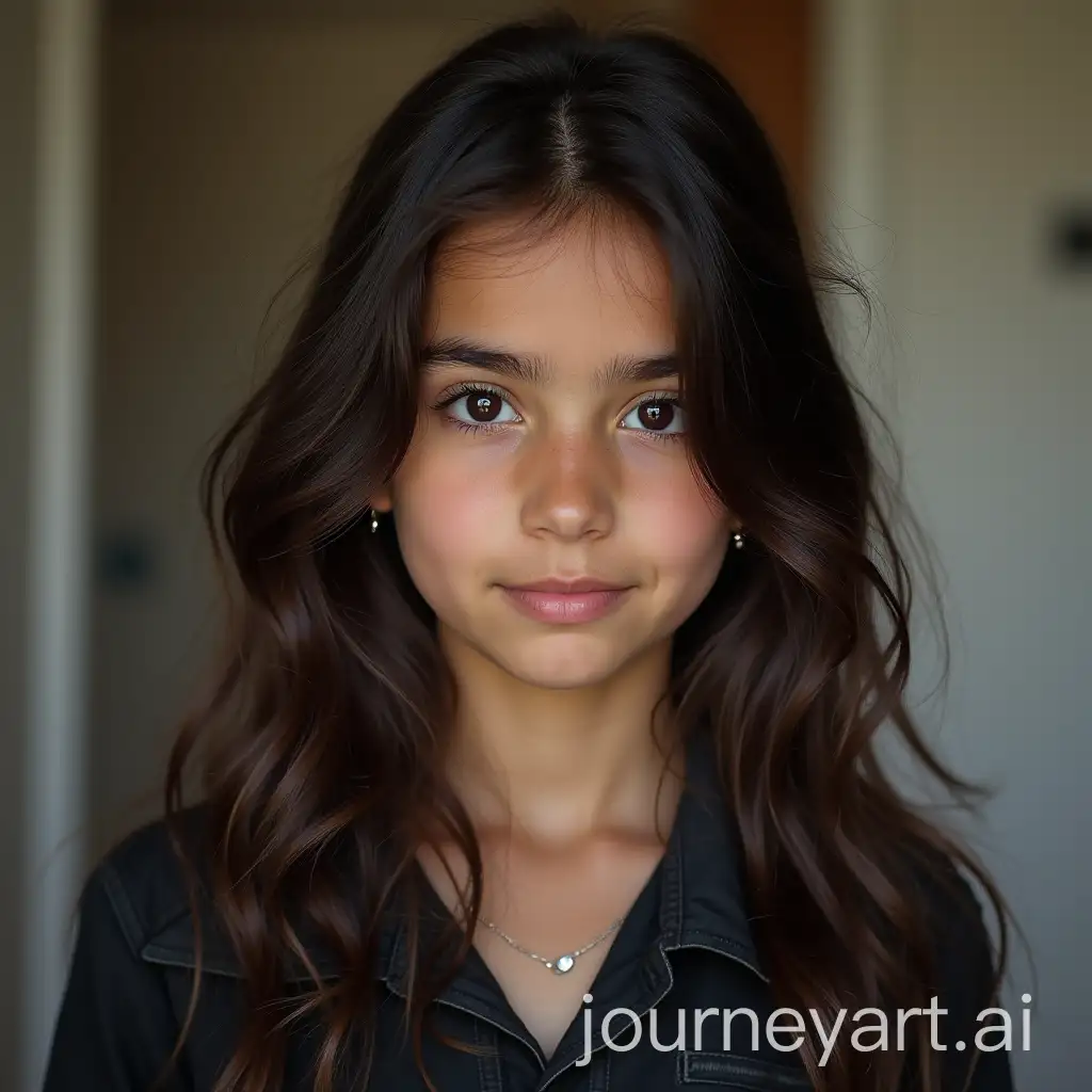 Portrait-of-a-12YearOld-Iranian-Girl-in-Traditional-Attire