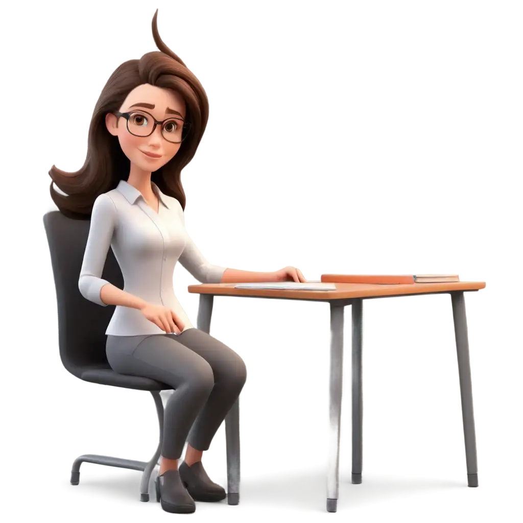 3D-Animation-Woman-Teacher-PNG-Image-Inspiring-Educational-Visuals