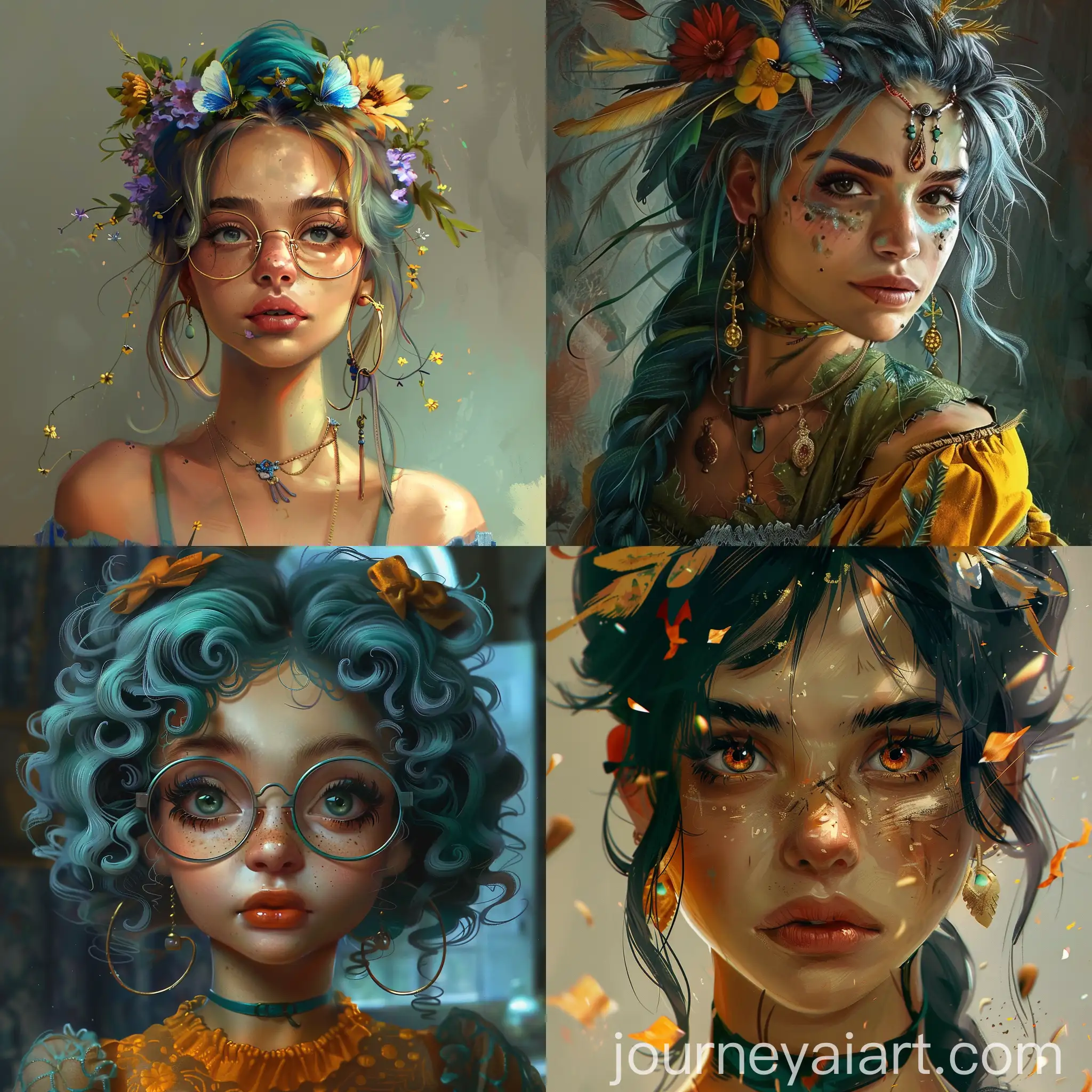 Personification-of-Creativity-Character-Design-with-Vibrant-Artistic-Style