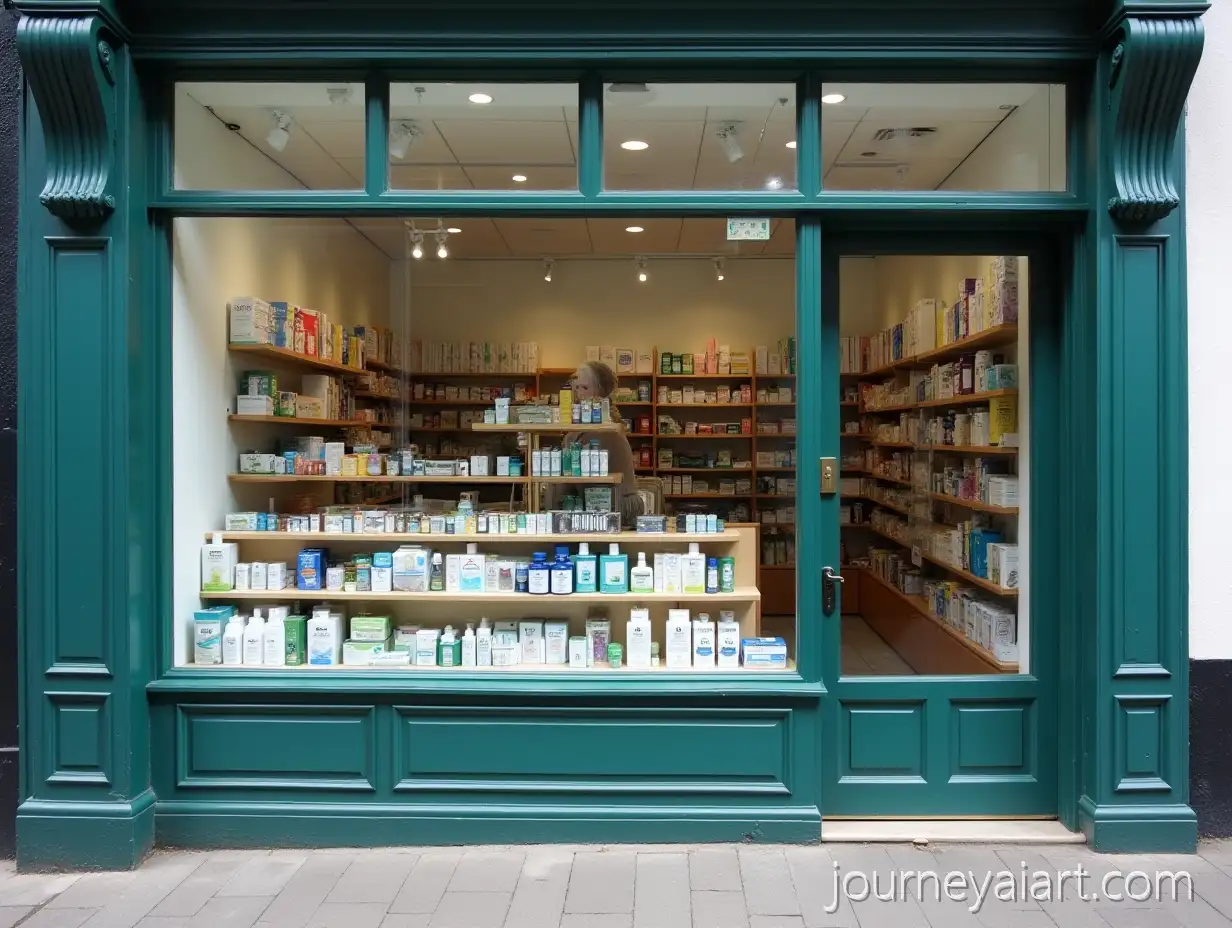 Chemist-Shop-Window-Display-with-Visible-Shelves-and-Footpath-Outside