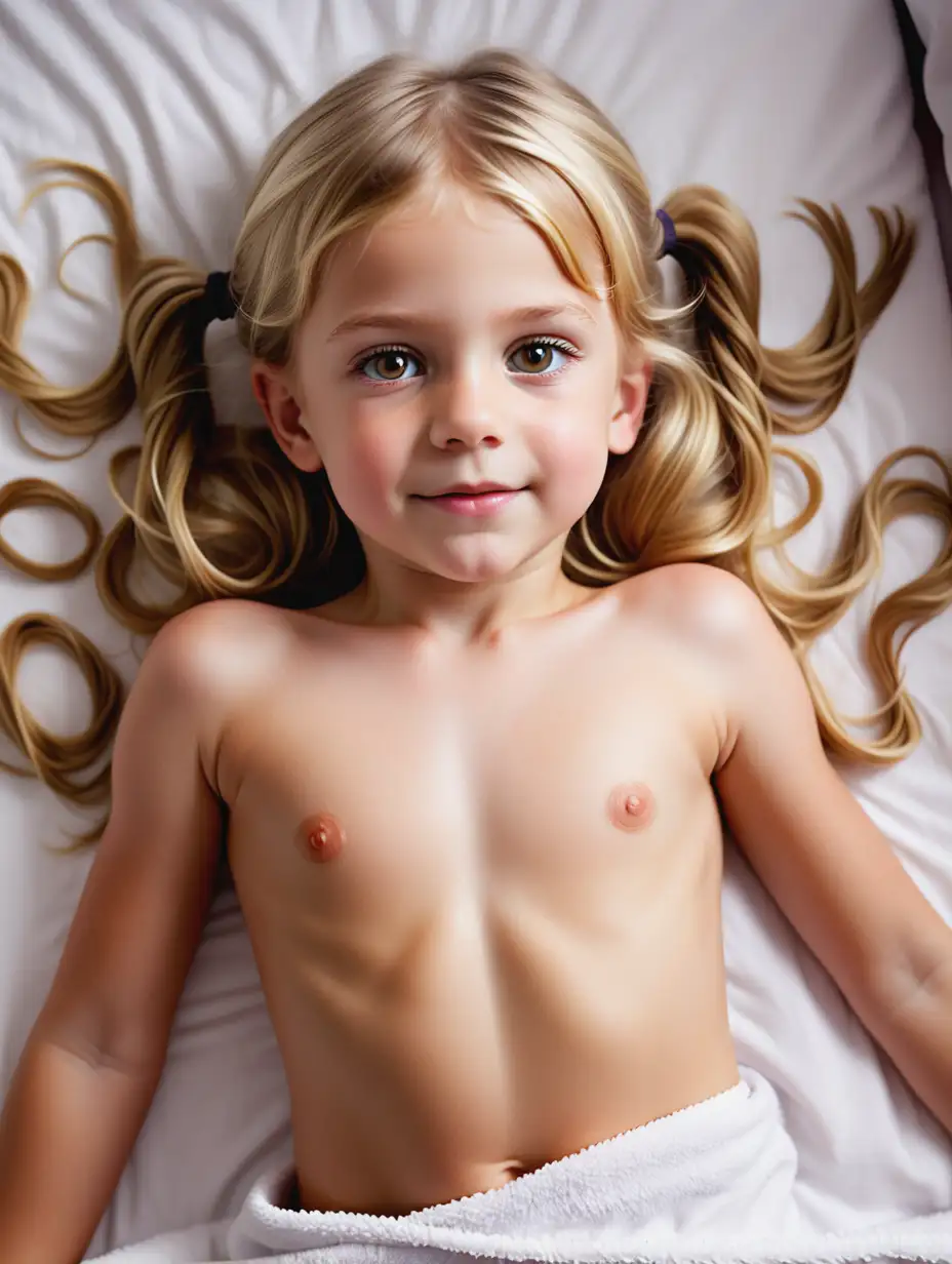 FiveYearOld-Girl-Receiving-a-Relaxing-Massage-on-Her-Bed