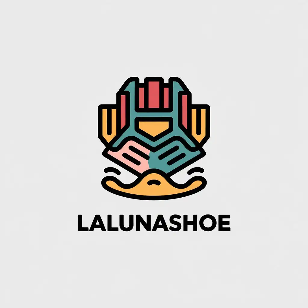 LOGO-Design-for-LALUNASHOE-Elegant-Text-with-Handbag-Symbol-Ideal-for-Retail-Industry