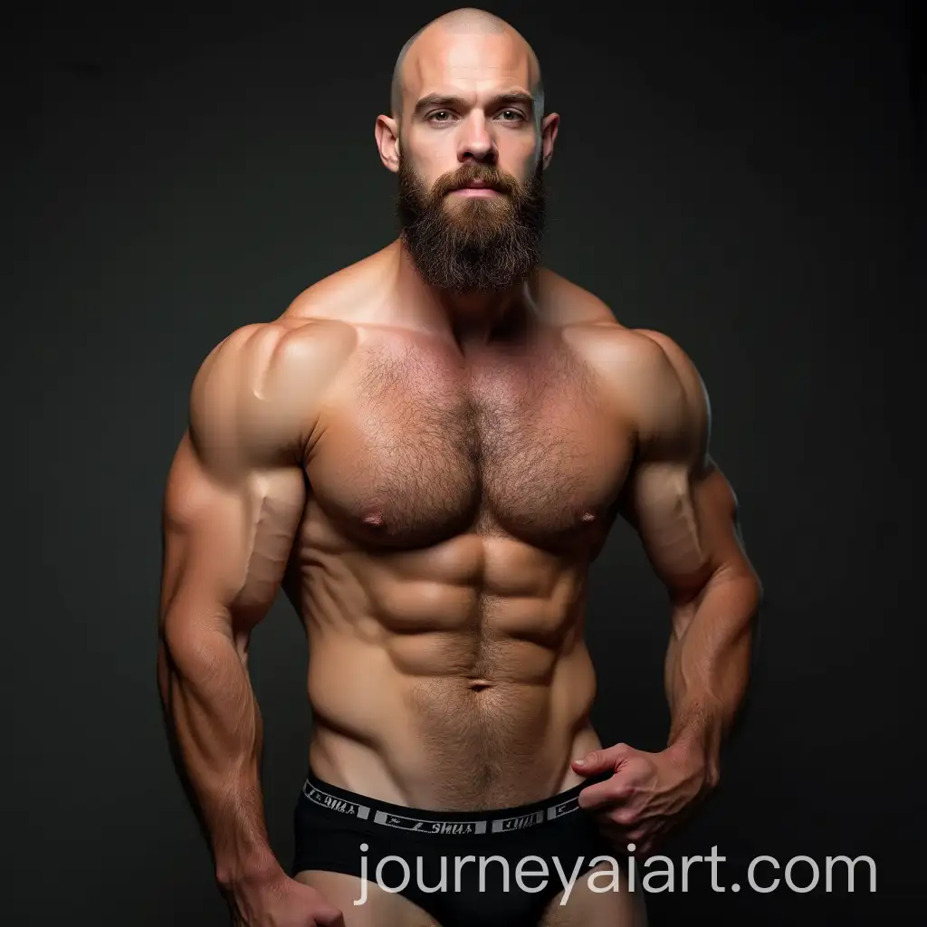 Muscular-Ripped-Bodybuilder-Model-in-Photo-Studio-Bald-and-Bearded
